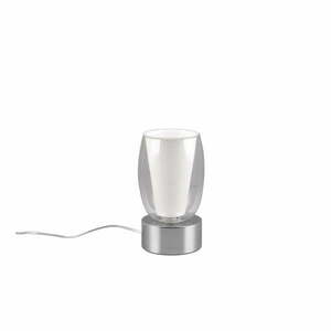 Ezüstszínű asztali lámpa üveg búrával (magasság 24 cm) Barret – Trio Select kép