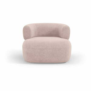 Világos rózsaszín buklé fotel Jenny – Micadoni Home kép