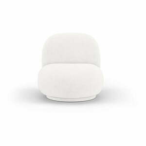 Fehér buklé fotel Chuck – Micadoni Home kép