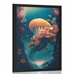 Plakát szürreális medúza kép