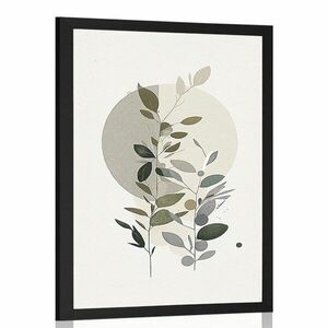 Plakát minimalista növénykék boho stílusban kép