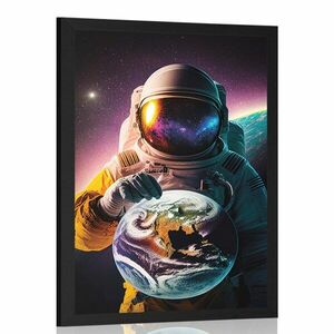 Plakát űrhajós az ismeretlen atmoszférában kép