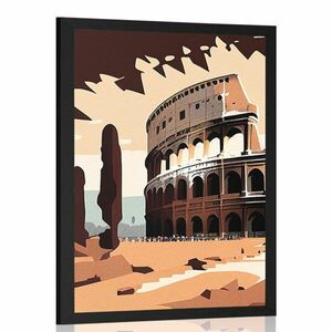 Plakát Colosseum Rómában kép