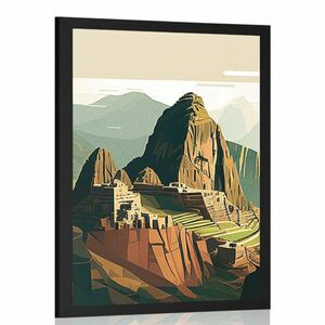 Plakát gyönyörű Machu Picchu kép