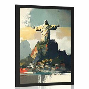 Plakát Jézus szobor Rio de Janeiroban kép