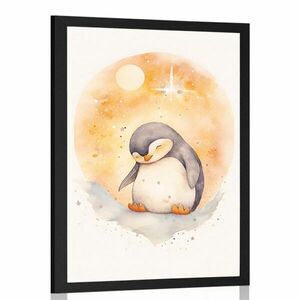 Plakát álmodozó pingvin kép
