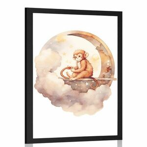 Plakát álmodozó majom kép