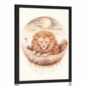 Plakát álmodozó oroszlán kép