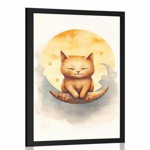 Plakát álmodozó macska kép