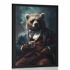 Plakát állati gengszter medve kép