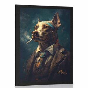 Plakát állati gengszter kutya kép