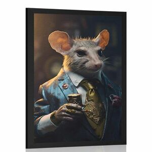 Plakát állati gengszter patkány kép