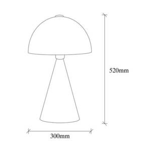 Asztali lámpa Dodo 5052, magasság 52 cm, fehér kép