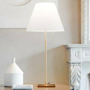 Luceplan Costanza asztali lámpa D13 sárgaréz/fehér kép