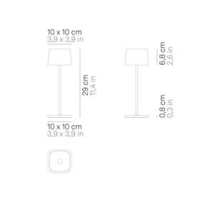 Zafferano Ofelia 3K újratölthető asztali lámpa IP65 fehér kép
