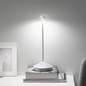 Zafferano Pina 3K újratölthető asztali lámpa IP54 fehér kép