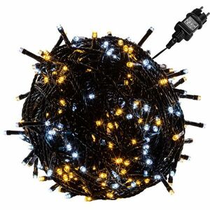 100 LED-es fehér karácsonyfa Fényfüzér kép