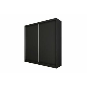 GALAN tolóajtós ruhaszekrény, 200x216x61, fekete kép