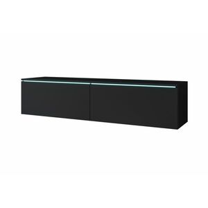 MENDES D TV asztal, 140x30x33, fekete, LED nélkül kép