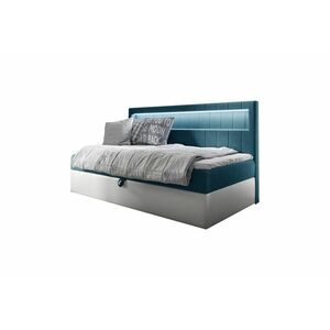 ELIZA kárpitozott ágy + topper, 80x200, fresh 34 kép