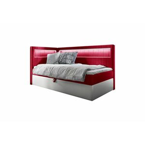 ELIZA 2 kárpitozott ágy + topper, 90x200, fresh 8, balos kép