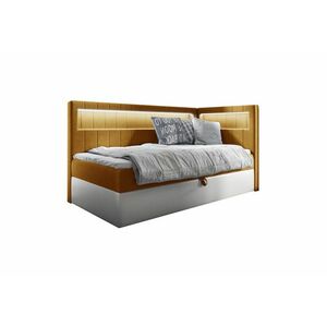 ELIZA 2 kárpitozott ágy + topper, 90x200, fresh 37, jobb kép