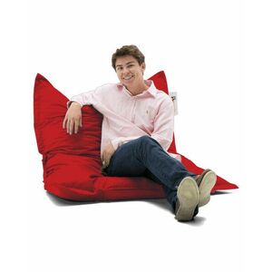 Cushion Pouf 100x100 - Red Babzsákfotel 100x20x100 Piros kép