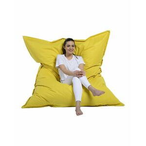 Giant Cushion 140x180 - Yellow Babzsákfotel 140x30x180 Sárga kép