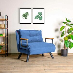Sando Single - Blue Ággyá alakítható fotel 60x50x42 Kék kép