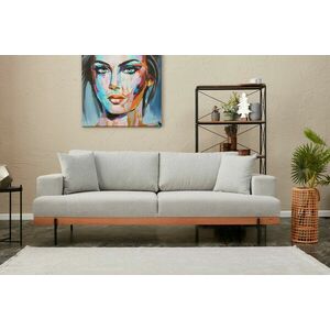 Liva - Grey 3 Személyes kanapé 227x76x94 Szürke kép