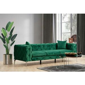 Como - Green 3 Személyes kanapé 237x90x70 Zöld kép