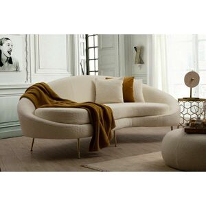 Eses - Cream Bouclett 3 Személyes kanapé 255x120x85 Krém kép
