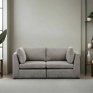 Mottona 2-Seat Sofa - Light Grey 2 Személyes kanapé 90x90x84 Világos szürke kép