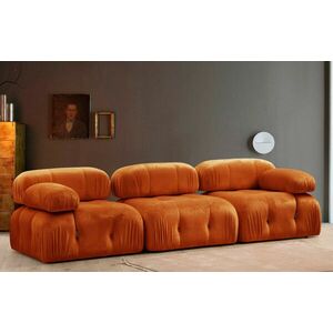 Bubble 3 Seater ( L1-O1-1R) - Orange 3 Személyes kanapé 288x95x75 Narancs kép