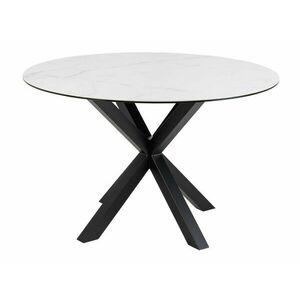 Asztal Oakland 1008 (Fekete + Fehér márvány) kép