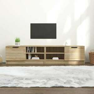 vidaXL 2 db sonoma-tölgy színű szerelt fa TV-szekrény 80x35x36, 5 cm kép