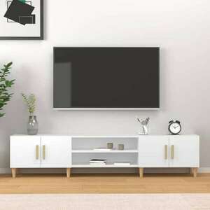 vidaXL fehér szerelt fa TV-szekrény 180 x 31, 5 x 40 cm kép