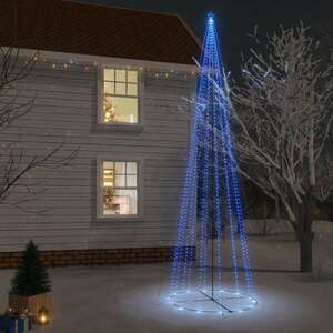 vidaXL kúp alakú karácsonyfa 1134 kék LED-del 230 x 800 cm kép