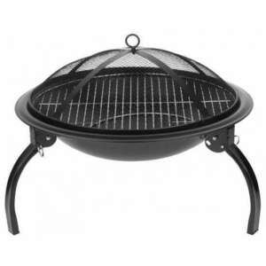 Kerti grill, kerek grill, fém, 54x25 cm, Homefire BBQ Lux 28217 kép