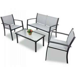 Kerti / terasz bútorkészlet, 1 asztal, 2 szék, 1 pad, Chomik kép