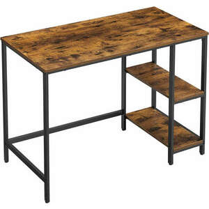Íróasztal / számítógépasztal polcokkal - Vasagle Loft - 100 x 50 cm kép