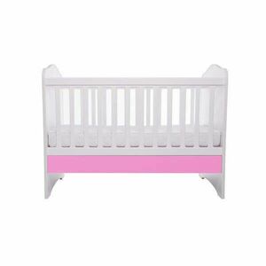 MCT Como ágy fiók nélkül - fehér, rózsaszín kép