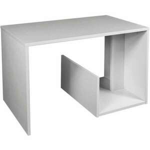 Dohányzóasztal, laminált deszka, fehér, 80x40x45 cm, MCT Home kép