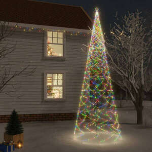Színes fényű karácsonyfa tüskével 3000 led-del 300 cm kép