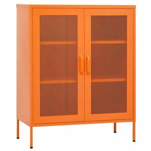 Narancssárga acél tárolószekrény 80 x 35 x 101, 5 cm kép