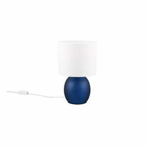 Fehér-kék asztali lámpa textil búrával (magasság 29 cm) Vela – Trio kép