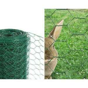 PVC hálós kerítés, Zöld, 13 mm, 0, 5 m, MCT Garden kép