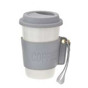 Pufo Love Coffee kerámia utazóbögre hővédelemmel kávéhoz vagy teá... kép