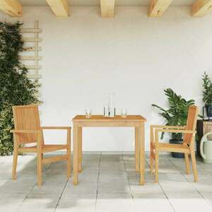vidaXL 2 db tömör tíkfa rakásolható kerti szék 56, 5x57, 5x91 cm kép