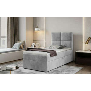Rivia 90x200 boxspring ágy matraccal szürke kép